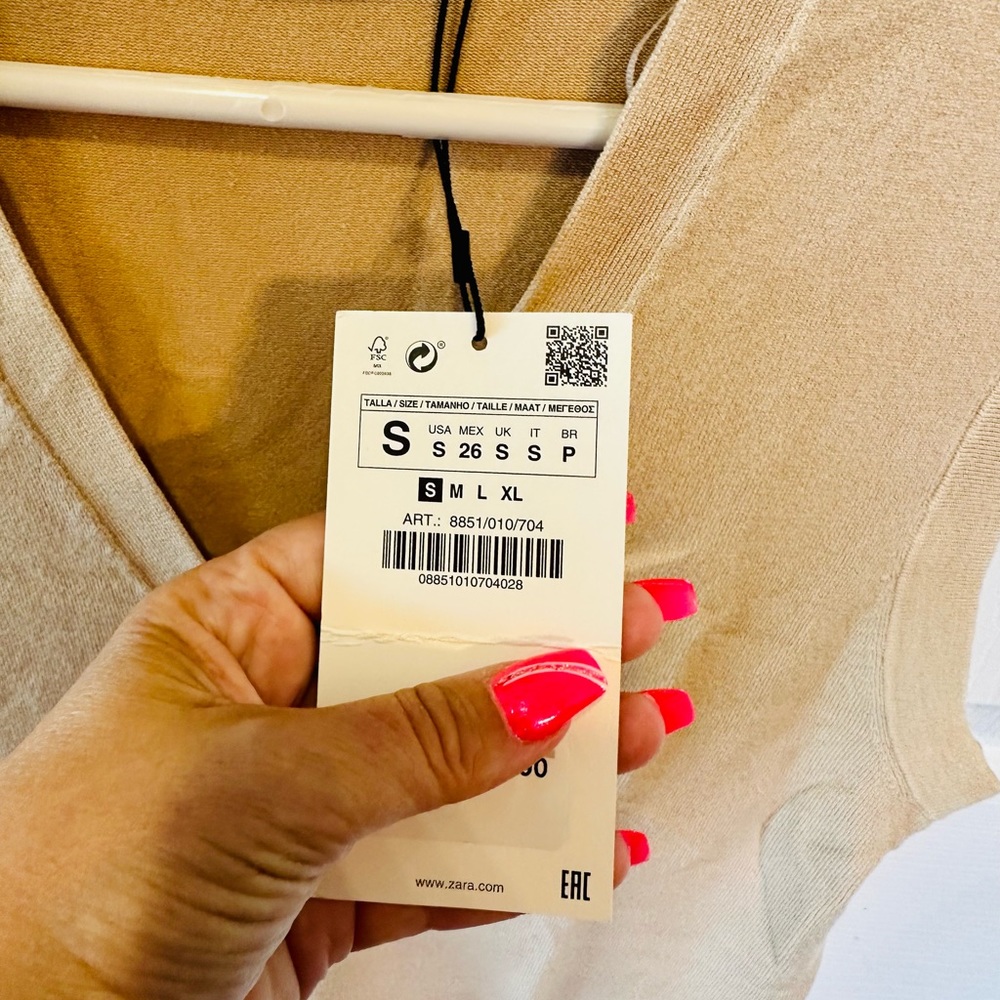 🦺💕ZARA NWT Rayon, Super Soft Vest💕🦺 - Picture 6 of 11